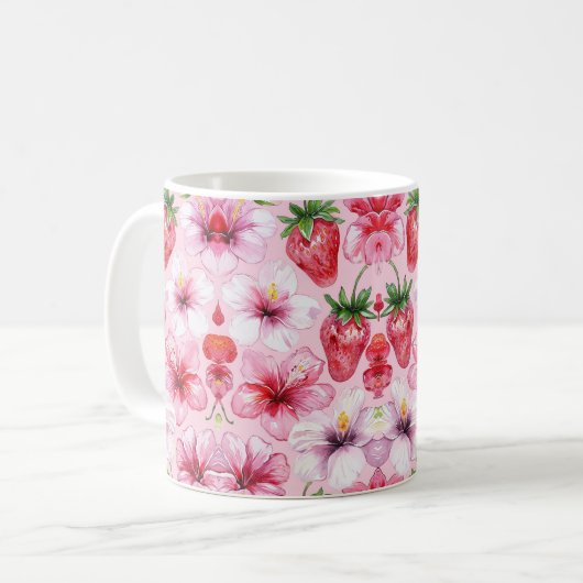 Tropical Floral Kaffeetasse (Vorderseite Links)