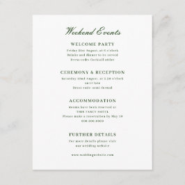 Tropical Floral Monogram Wedding Begleitkarte