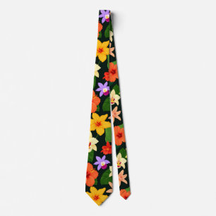Tropical Floral Neck Tie Krawatte