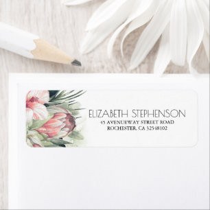 Tropical Floral Palm Blätter Bouquet Wasserfarbe