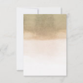 Tropical Floral Palm Blätter Wedding RSVP Karte (Rückseite)