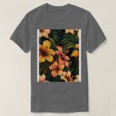 Tropical Floral Pattern TShirt (Design vorne)