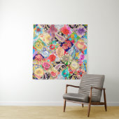 Tropical Floral Pattern Wandteppich (Beispiel (Horizontal))
