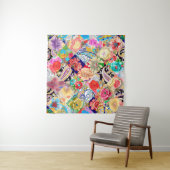 Tropical Floral Pattern Wandteppich (Beispiel)