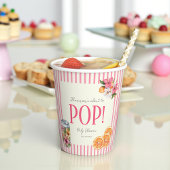 Tropical Floral POP! Baby Shower Paper Cups Pappbecher