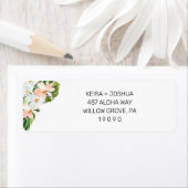 Tropical Floral Return Address Label (Insitu)