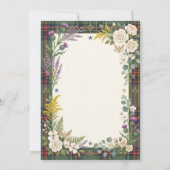 Tropical Floral Save the Date Card (Rückseite)