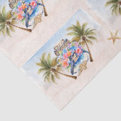 Tropical Floral Sea Turtles in a Jar Decoupage  Seidenpapier (Detail)