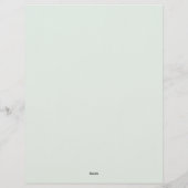 Tropical Floral Stationery Paper Briefbogen (Rückseite)