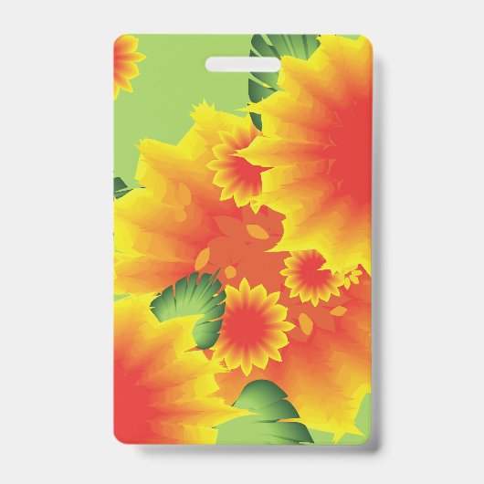 Tropical Floral Style Ausweis (Vorderseite)
