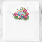 Tropical Floral Summer Aloha Baby Aufkleber (Tasche)