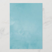 Tropical Floral Summer Brautparty Hinweiskarte (Rückseite)