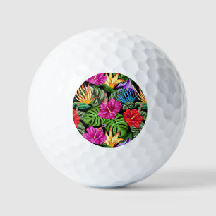 Tropical Floral Summer Movie Muster Golfball