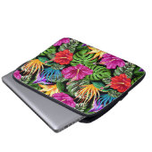 Tropical Floral Summer Movie Muster Laptopschutzhülle (Vorne Knopf)