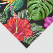 Tropical Floral Summer Movie Muster Seidenpapier (Detail)