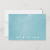 Tropical Floral Summer Pastel Floral Wedding RSVP Karte (Rückseite)