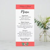 Tropical Floral Thema Karte (Stehend Vorderseite)