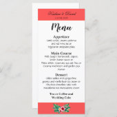 Tropical Floral Thema Karte (Vorne/Hinten)