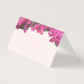 Tropical Floral Wedding Folding Table Card (Rückseite)
