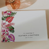 Tropical Floral Wedding Gästebuch