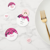 Tropical Floral Wedding Hearts Table Confetti Konfetti (Gruppe)