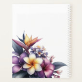 Tropical floral-Wedding-Planner Planer (Rückseite)