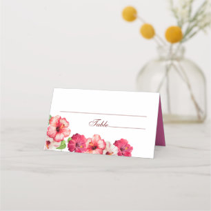 Tropical Floral Wedding Platzkarte