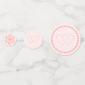 Tropical Floral Wedding Table Confetti Konfetti (Rückseiten)