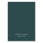 Tropical Floral Wedding Tischnummer (Rückseite)