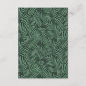 Tropical Floral Wedding Tischnummer ID475 (Rückseite)