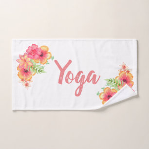 Tropical Floral Yoga Übungen Handtuch