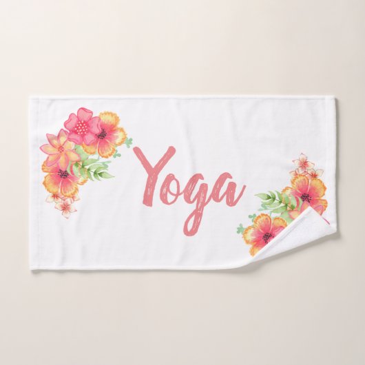 Tropical Floral Yoga Übungen Handtuch (Handtuch)