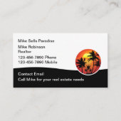 Tropical Florida Hawaii Real Anwesen Business Card Visitenkarte (Vorderseite)