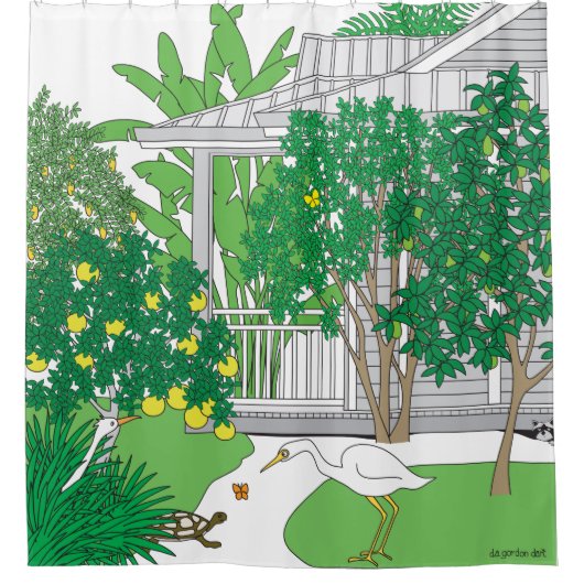 Tropical Florida House Duschvorhang (Vorderseite)