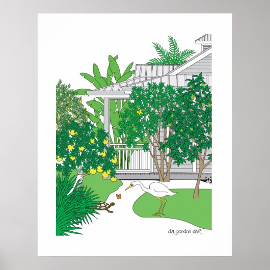 Tropical Florida House Poster (Vorne)