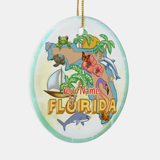 Tropical Florida Keramik Ornament (Rechts)