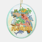 Tropical Florida Keramik Ornament (Links)
