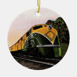 Tropical Florida Locomotive Keramik Ornament