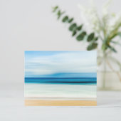 Tropical Florida Sandy Beach, Ocean & Waves Postkarte (Stehend Vorderseite)