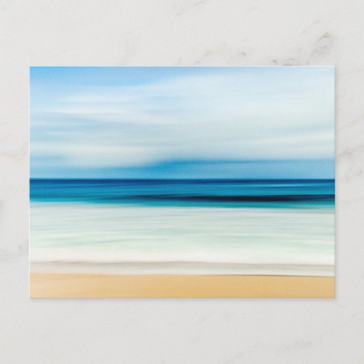Tropical Florida Sandy Beach, Ocean & Waves Postkarte (Vorderseite)