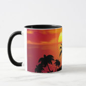 TROPICAL FLORIDA SUNSET Kaffeepucken Tasse (Links)