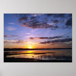 Tropical Florida Sunset Landschaft Poster Foto