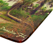Tropical Florida Trail mit Palmen verbunden Schneidebrett (Ecke)
