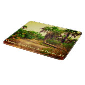 Tropical Florida Trail mit Palmen verbunden Schneidebrett (Ecke)