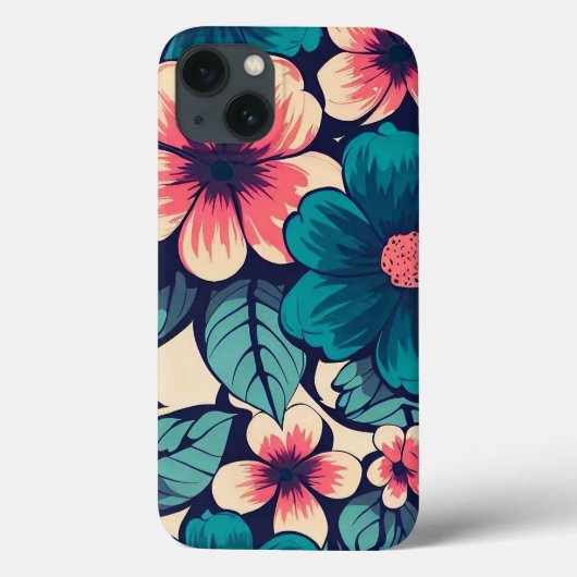 Tropical Flower Case-Mate iPhone Hülle (Rückseite)