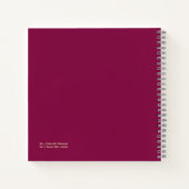 Tropical Flower Frenzy Notebook Notizblock (Rückseite)