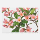 Tropical Flower Geschenkpapier Set (Vorderseite 2)