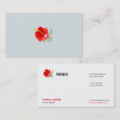 Tropical Flower Visitenkarte (Vorne/Hinten)