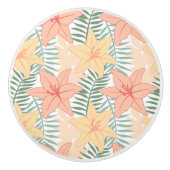 Tropical Flowers Keramikknauf (Vorderseite)