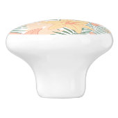 Tropical Flowers Keramikknauf (Seitenansicht)